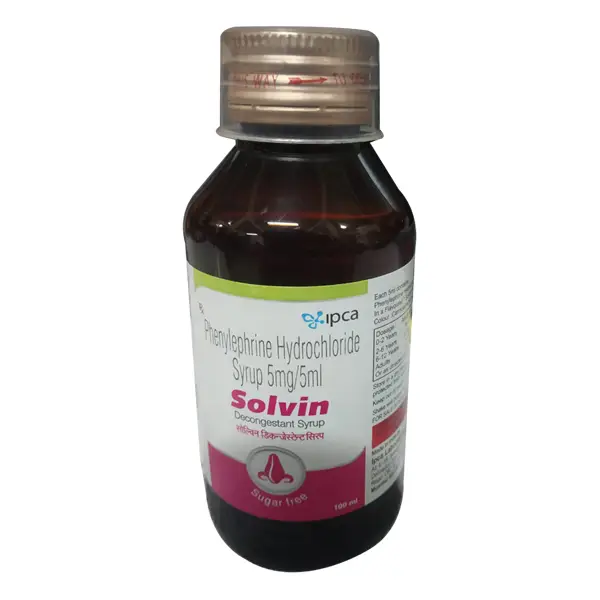 Solvin Decongestant Syrup Sugar Free